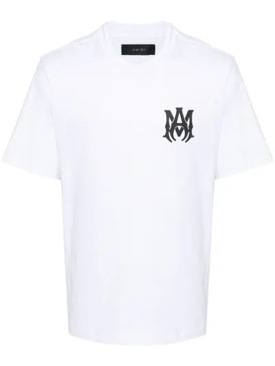 Amiri White Logo-print Cotton T-shirt