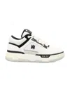 Amiri White And Black Chunky Sneakers With Logo Detail In Leather And Mixed Tech Fabrics Man In White