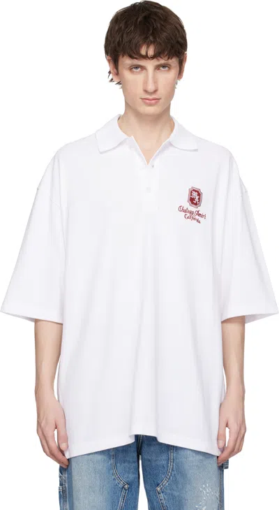 Amiri White 'ma Chateau' Polo