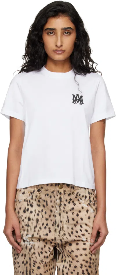 Amiri White Ma Core Logo T-shirt