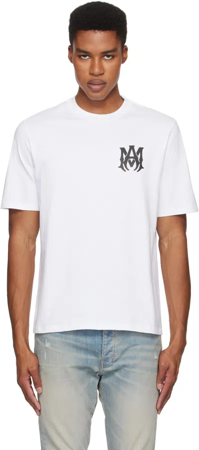 AMIRI WHITE 'MA' CORE LOGO T-SHIRT