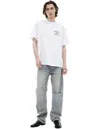 Amiri Global Records-print Cotton T-shirt In White