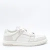 Amiri Low Top Sneakers Contrast Panels In Alabaster