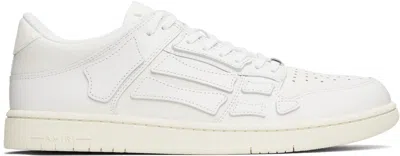 Amiri Skel Top Low Sneakers With Sleek Design In White