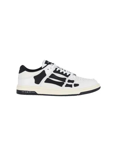 AMIRI WHITE SNEAKERS WITH CONTRASTING OVERLAYS