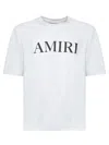 Amiri Cotton T-shirt With Front Logo Print In White