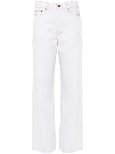 Amiri Wide-leg Jeans In 白色