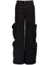 Amiri Black Baggy Cargo Jeans In Black