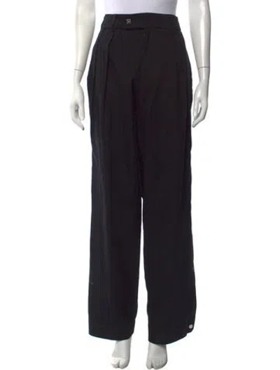 Pre-owned Amiri Wide Leg Pants In Black