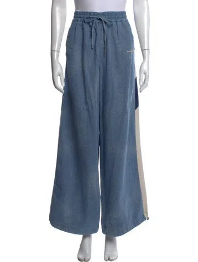 Pre-owned Amiri Wide Leg Pants In Blue