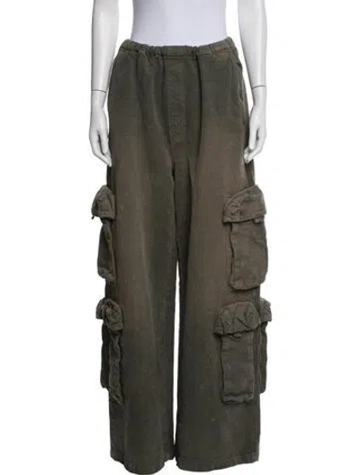 Pre-owned Amiri Wide Leg Pants In Green