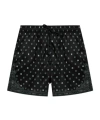 Amiri Wide-leg Swimming Trunks In Black