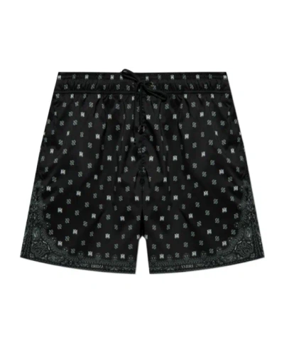 Amiri Wide-leg Swimming Trunks In Black