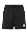 Amiri Ma Core-print Swim Shorts In Black