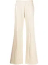 Amiri Paneled Cotton-jersey Wide-leg Track-pants In Neutrals