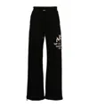 Amiri Logo Printed Drawstring Sweatpants In Black