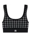 Amiri Black Ma Quad Seamless Sport Bra In Black