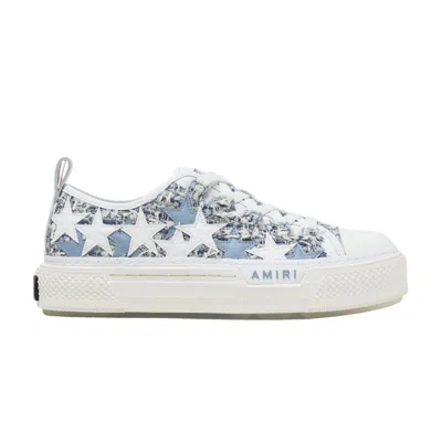 Pre-owned Amiri Wmns Stars Court Low 'mohair Canvas - Blue' | Women's Size 36