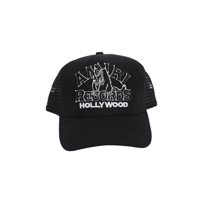 Pre-owned Amiri Wolf Logo Trucker Hat 'black'
