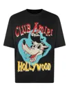Amiri Graphic Cartoon Print Short Sleeve T-shirt In Black