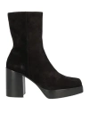 Amiri Woman Ankle Boots Black Size 8 Leather In Black