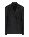 Amiri Woman Blazer Black Size 6 Wool In Black