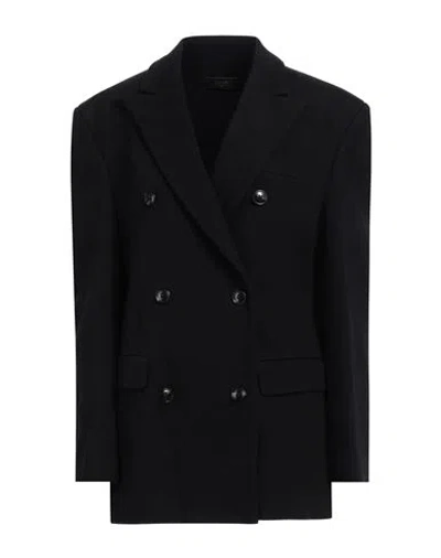 AMIRI AMIRI WOMAN BLAZER BLACK SIZE M COTTON