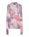Amiri Woman Cardigan Purple Size M Cashmere In Purple