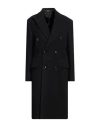 Amiri Woman Coat Navy Blue Size 2 Wool In Navy Blue