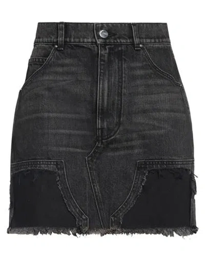 Amiri Woman Denim Skirt Black Size 27 Cotton
