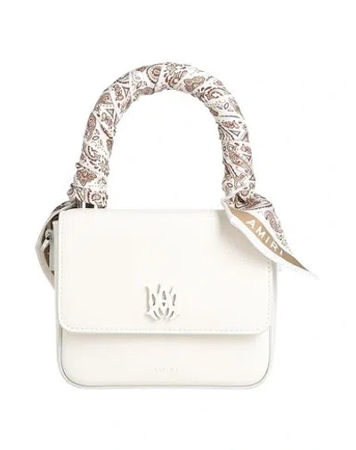 Amiri Woman Handbag Light Grey Size - Cow Leather In White