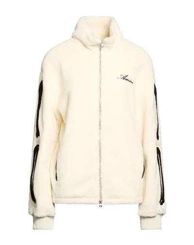 Amiri Woman Jacket Cream Size S Polyester, Acrylic In Neutral