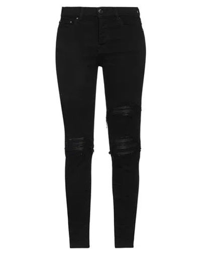Amiri Woman Jeans Black Size 27 Cotton, Elastomultiester, Elastane