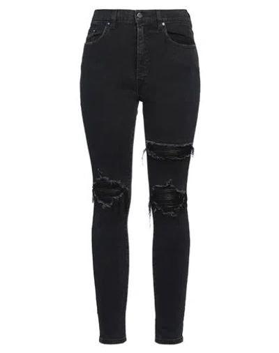 Amiri Woman Jeans Black Size 29 Cotton, Elastomultiester, Elastane