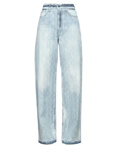 Amiri Woman Jeans Blue Size 28 Cotton
