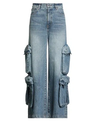 AMIRI AMIRI WOMAN JEANS BLUE SIZE 27 COTTON