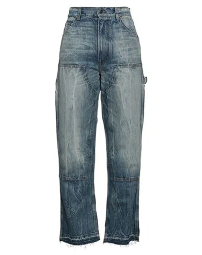 Amiri Woman Denim Pants Blue Size 31 Cotton