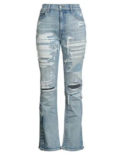 Amiri Woman Jeans Blue Size 29 Cotton, Elastane