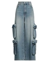 Amiri Woman Jeans Blue Size 30 Cotton In Blue