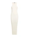 Amiri Woman Maxi Dress Ivory Size Xs/s Cotton, Silk In White