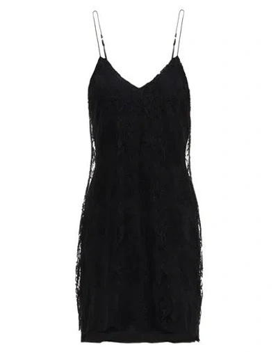 Amiri Woman Mini Dress Black Size 8 Cotton, Polyamide