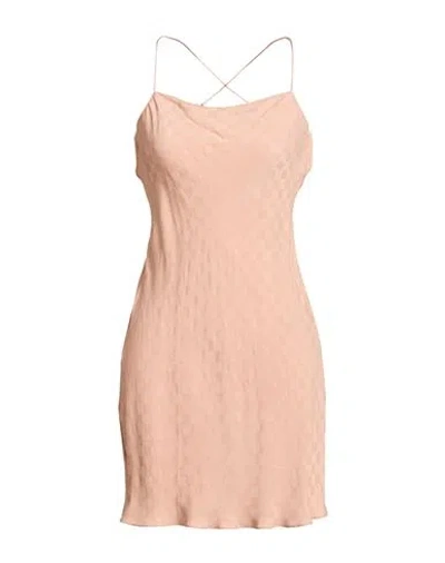 Amiri Woman Mini Dress Blush Size 8 Viscose In Pink
