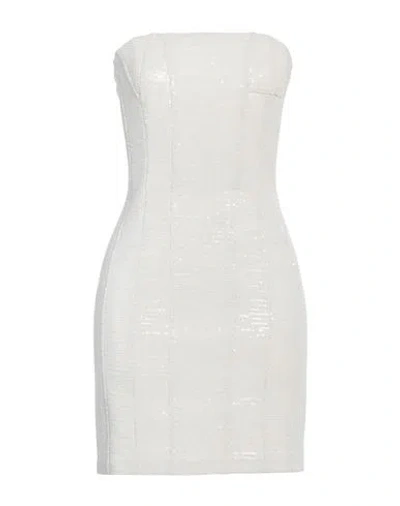 Amiri Woman Mini Dress Off White Size L Polyester