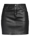 Amiri Woman Mini Skirt Black Size 4 Leather In Black