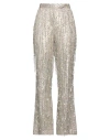 Amiri Woman Pants Light Grey Size 10 Viscose, Acrylic In Beige