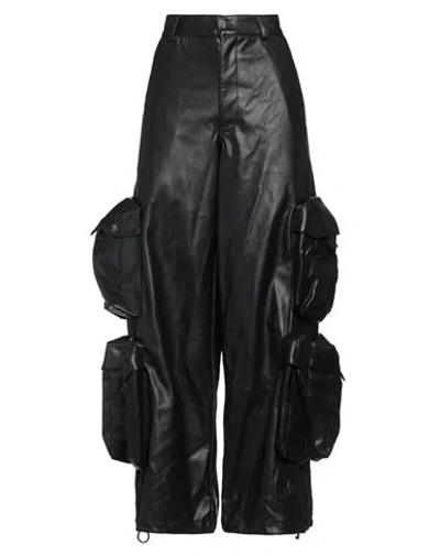 Amiri Woman Pants Black Size 4 Polyester, Polyurethane