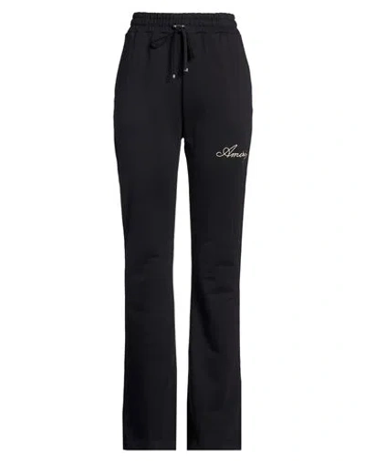 Amiri Woman Pants Black Size L Cotton