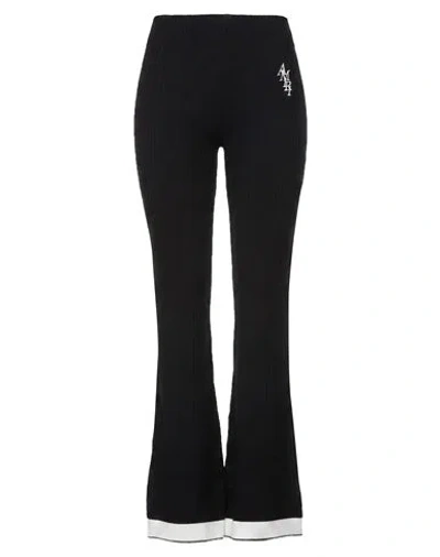 Amiri Woman Pants Black Size Xs Cotton, Polyamide, Linen