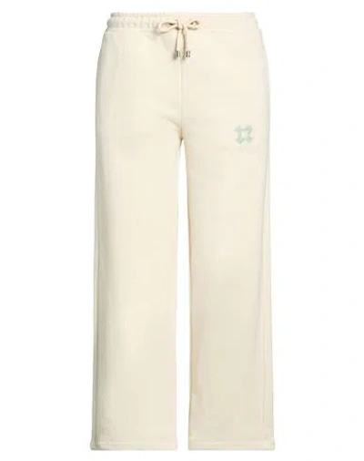 Amiri Woman Pants Cream Size L Cotton
