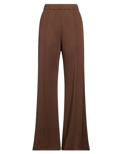 Amiri Woman Pants Dark Brown Size 8 Cotton